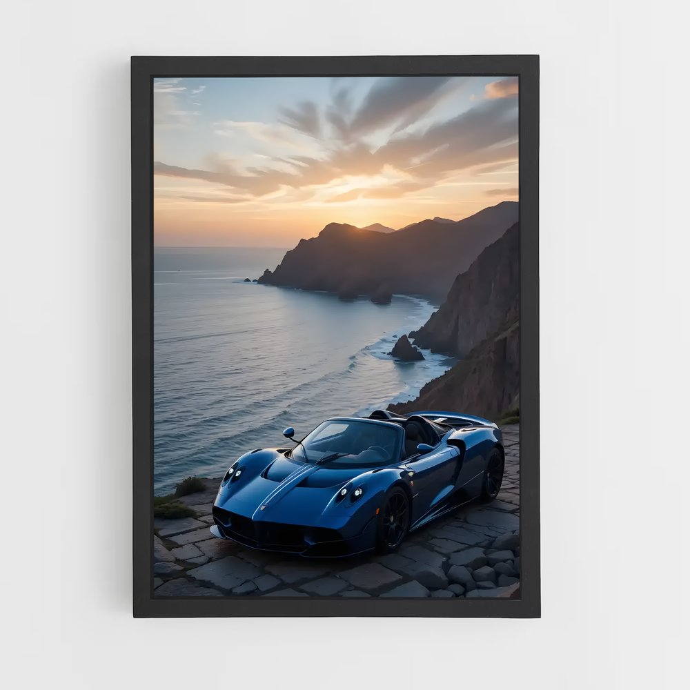Poster Huayra Blue Ocean – affiche Pagani (vue 2)